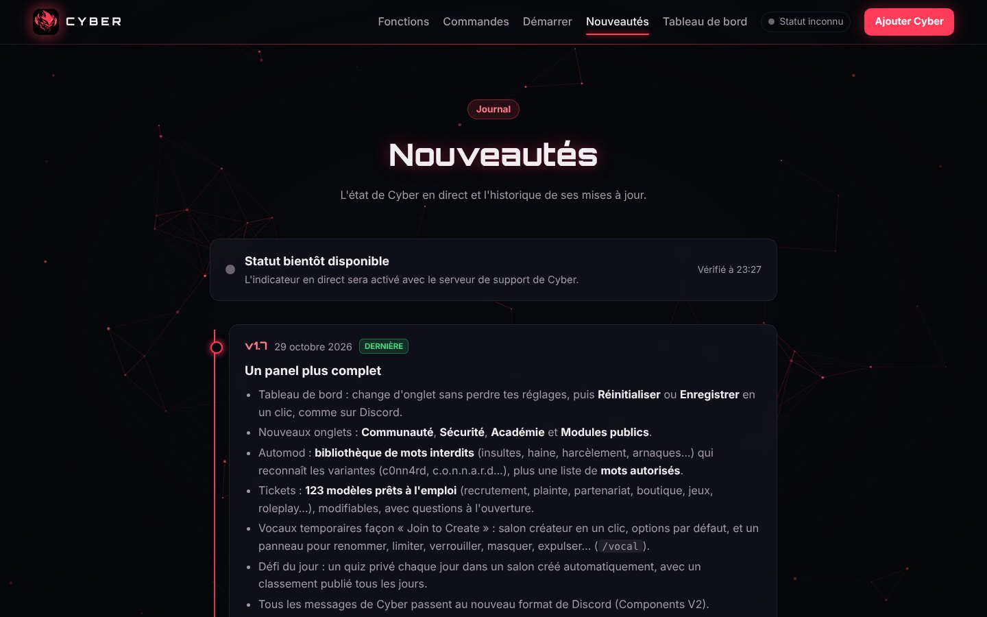 Nouveautés